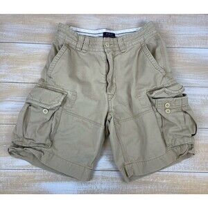Polo Ralph Lauren Heavy Cargo Shorts Mens Size 31 Utility Military Y2K Khaki